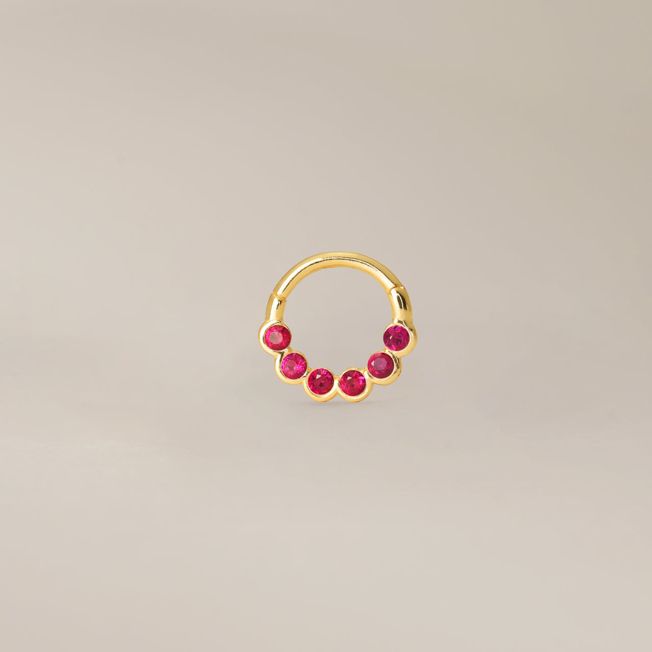 Luna Ruby Clicker Hoop