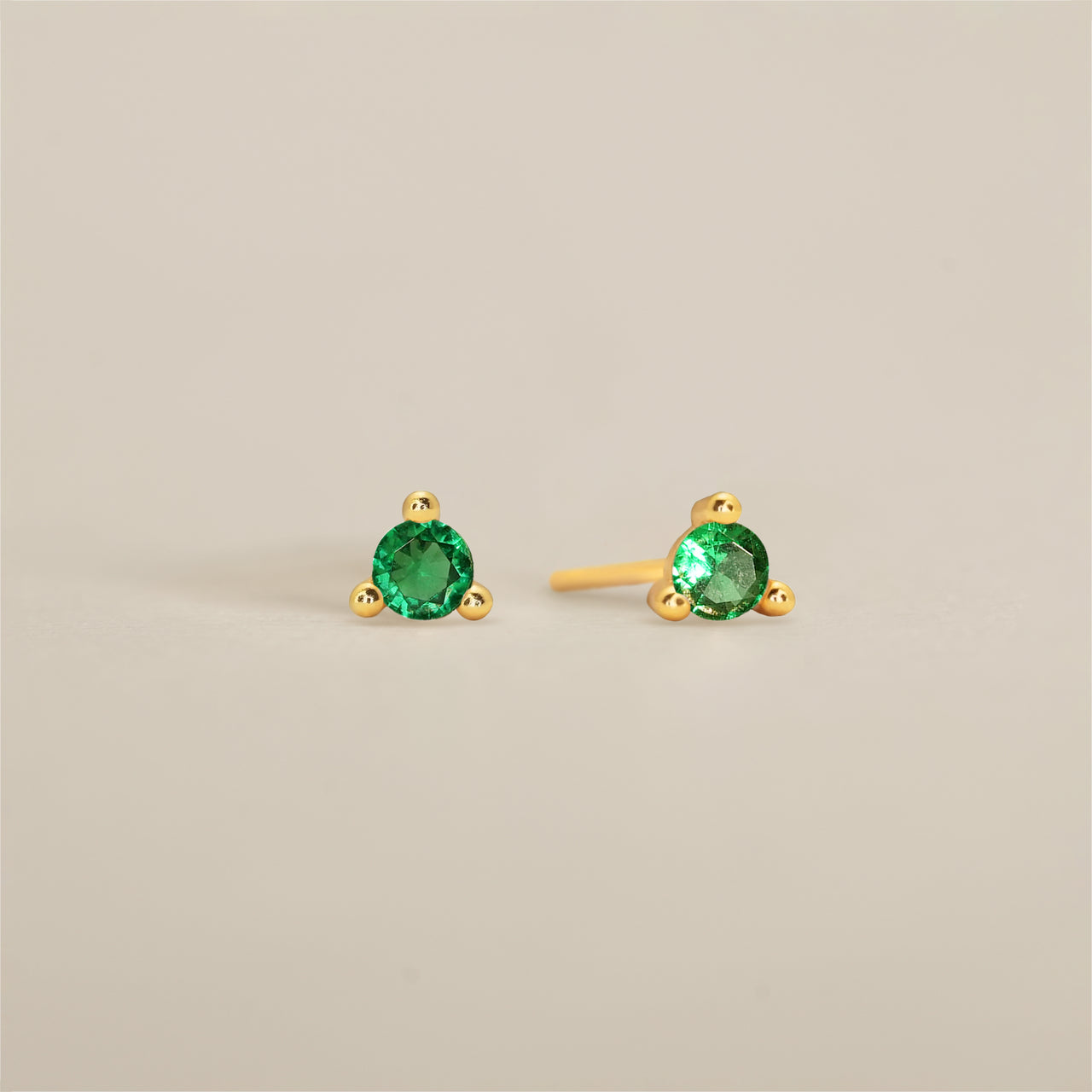 TOBI Emerald Studs